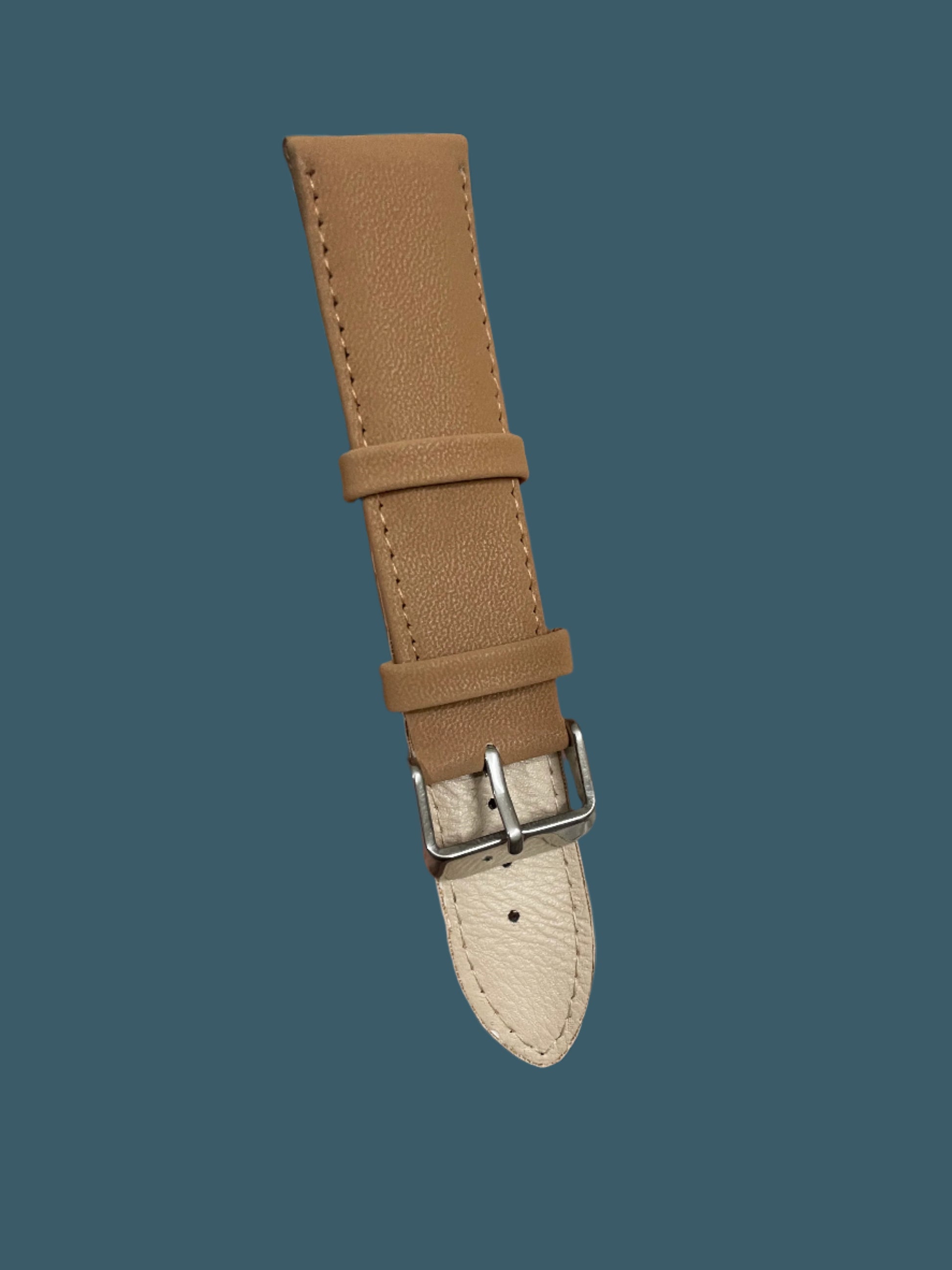 Leather Strap Velvet Beige 22mm