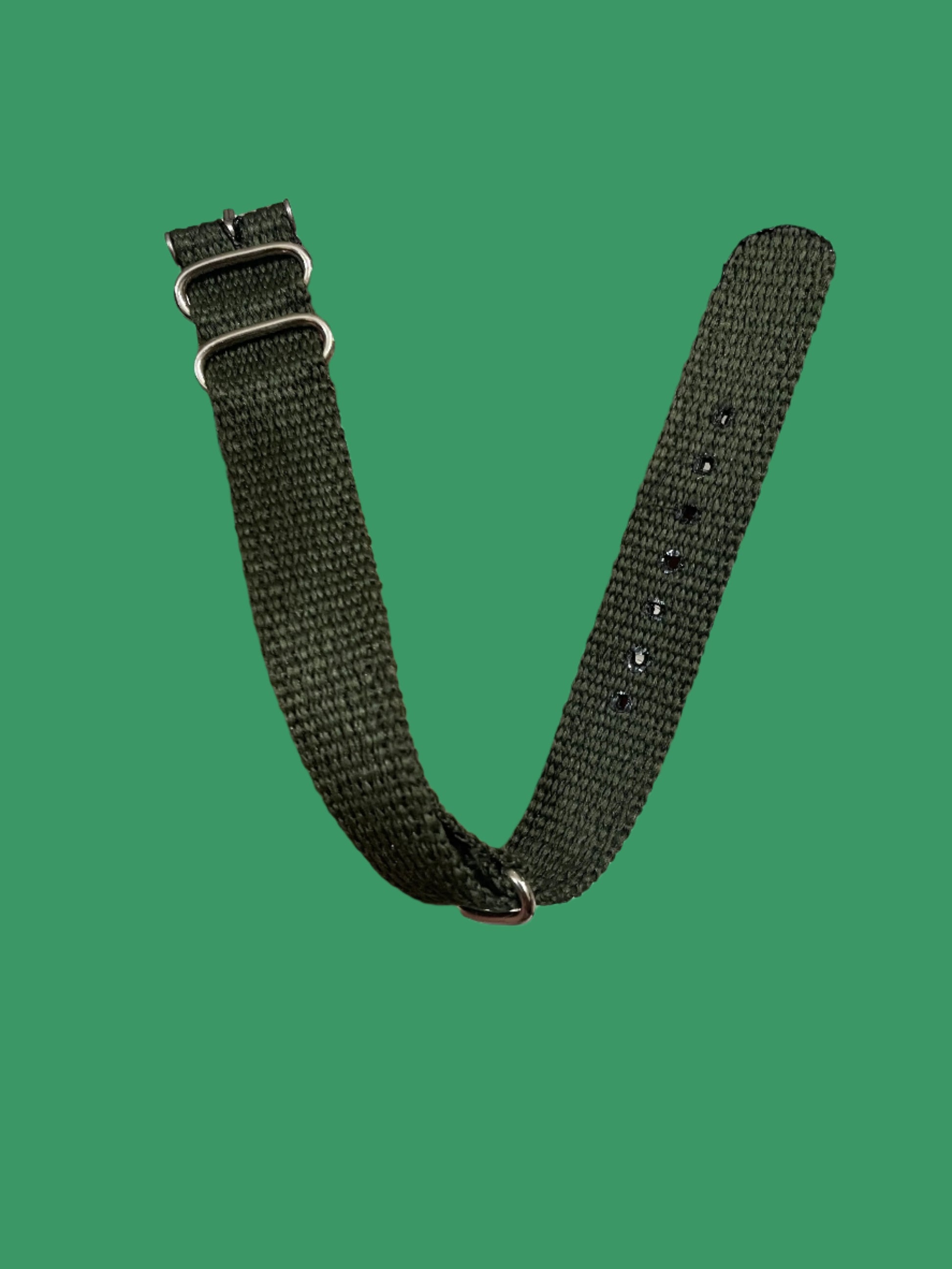 Nato Strap cotton Olive 18mm