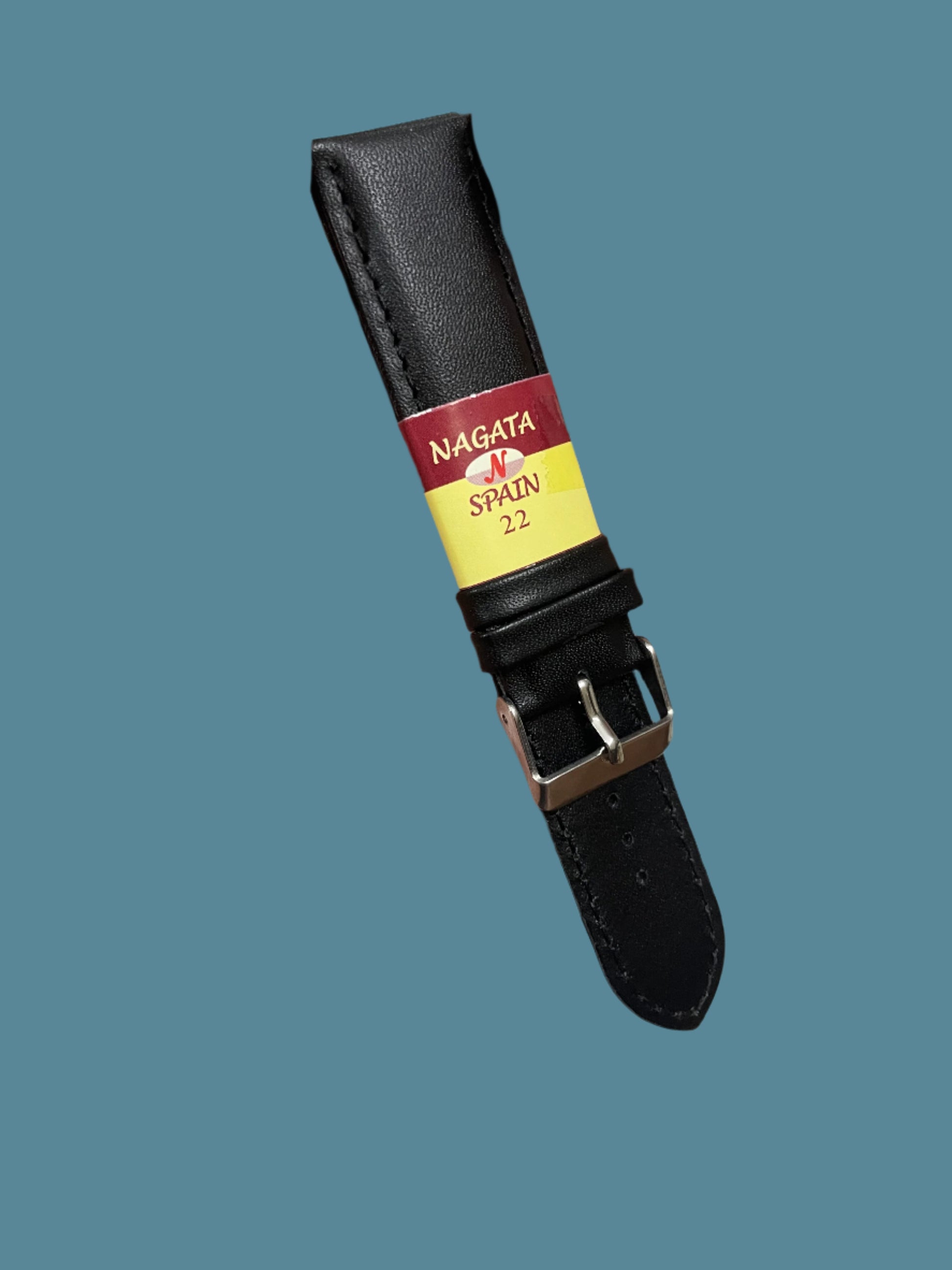 Nagata Spanish leather strap Black 18,20,22,24 mm