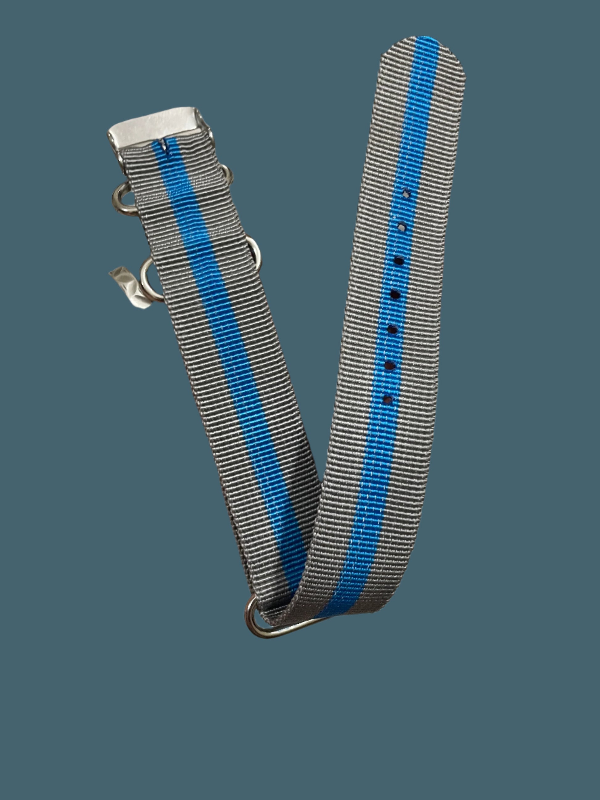 NATO Strap 20mm Blue/Grey Striped