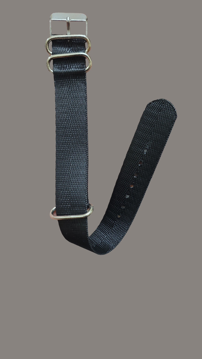 Black nato strap 20mm 22mm