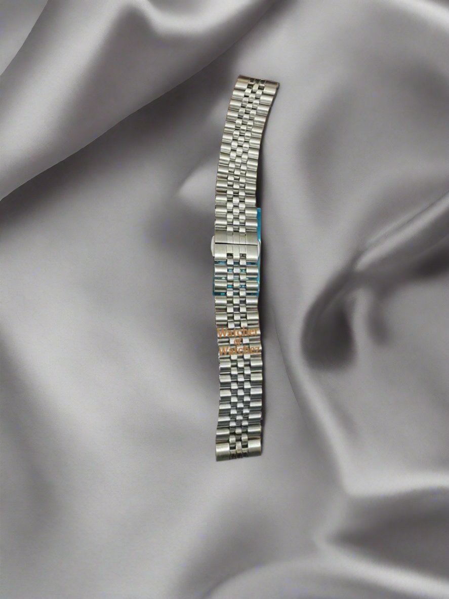 Jubilee Stainless Steel Watch Bracelet(Butterfly Lock) – 5-Link Luxury Fit - 20,22mm
