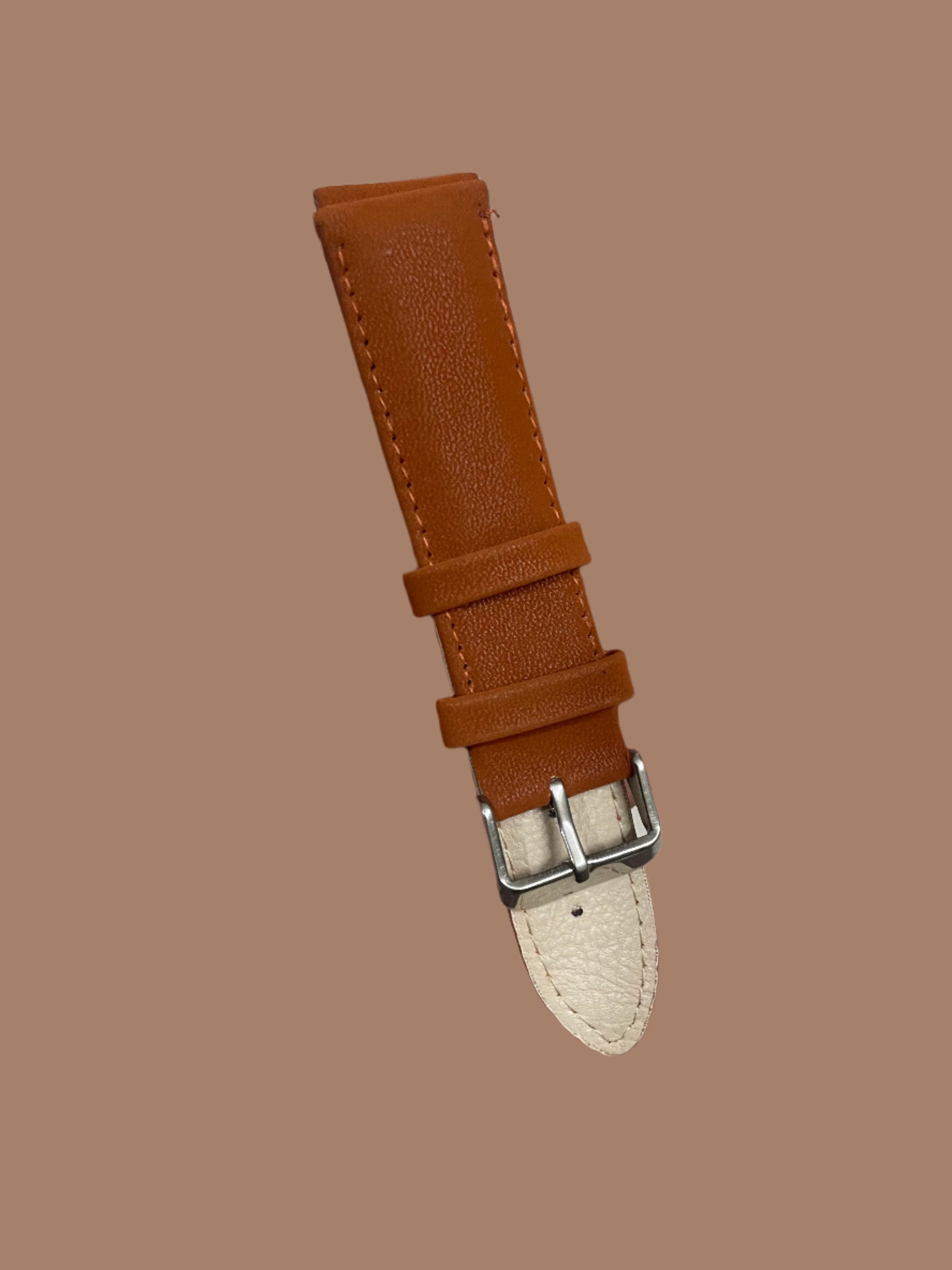 Leather Strap Velvet Tan Brown 22mm