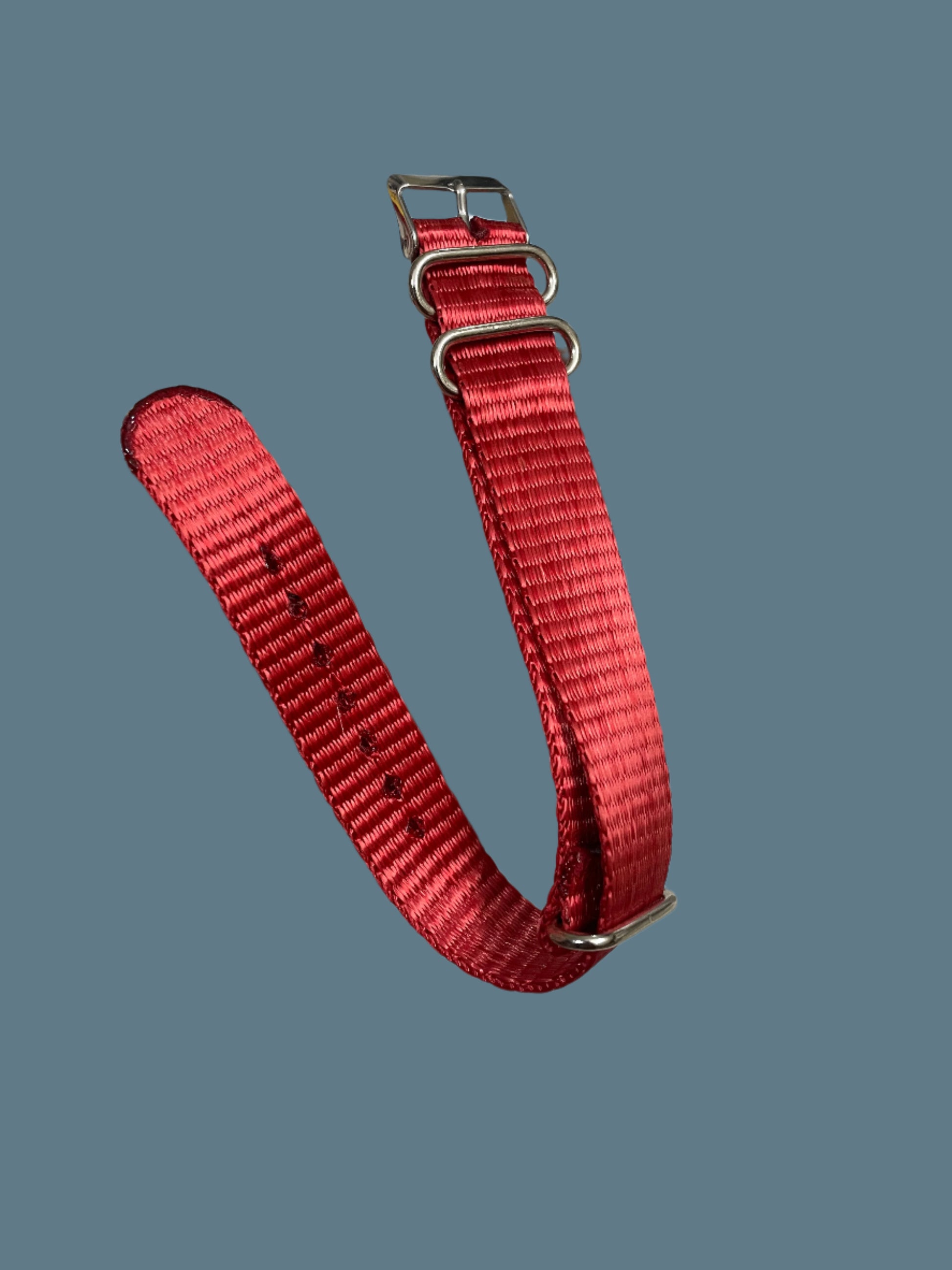 Nato Strap Shiny Red 20mm