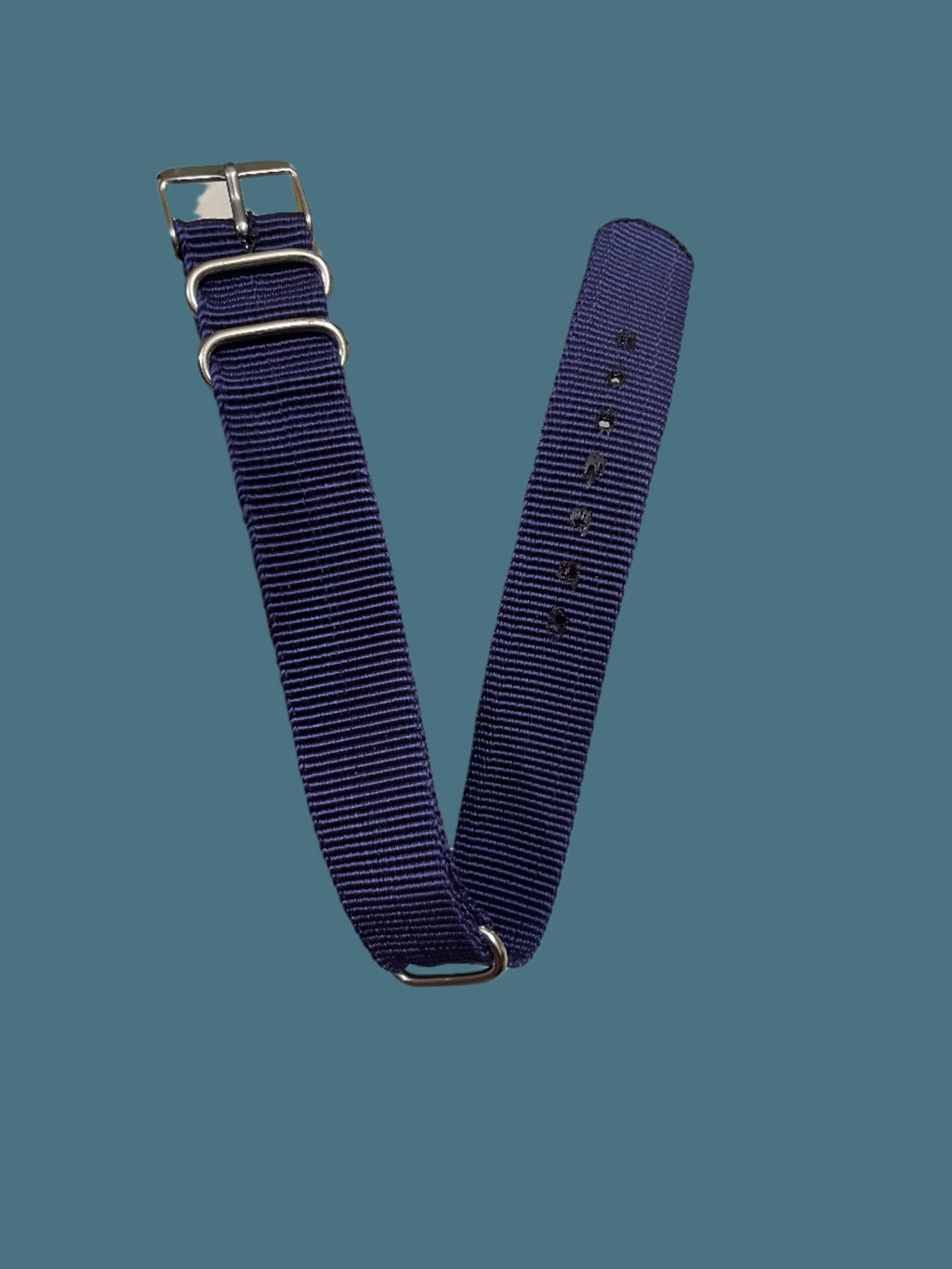 Nato Strap cotton Blue/Navy Variants 18mm