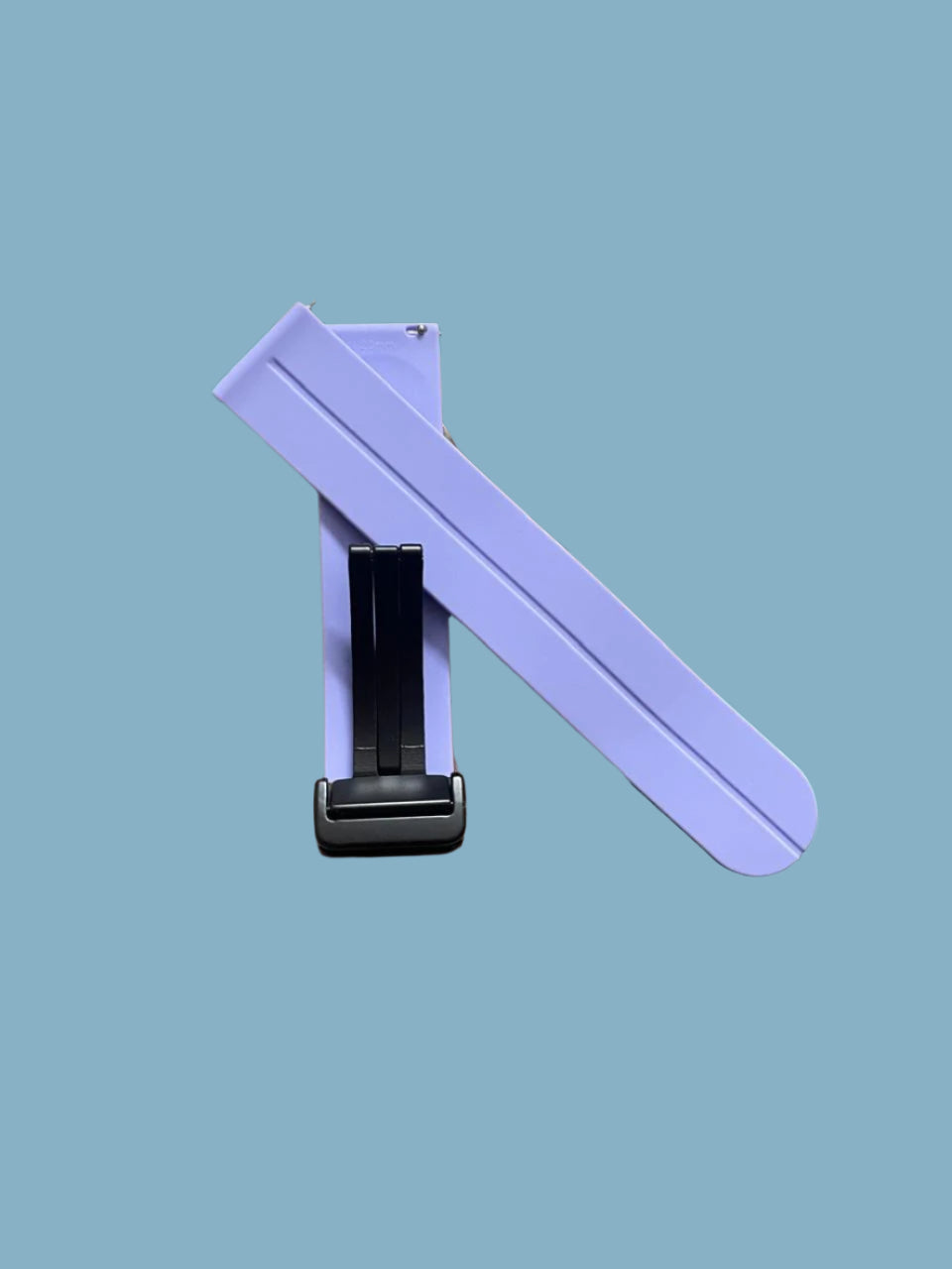 Premium Silicon Strap Magnetic lock with Quick release Mauve-20mm