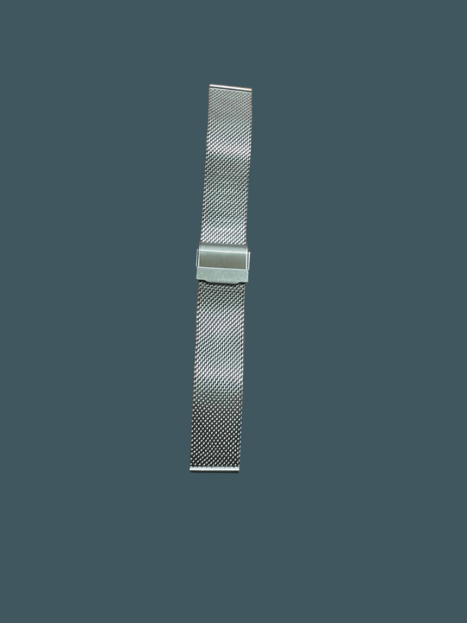 Mesh stainless steel watch bracelet in 18mm – polished Milanese strap with sliding clasp for dress watches