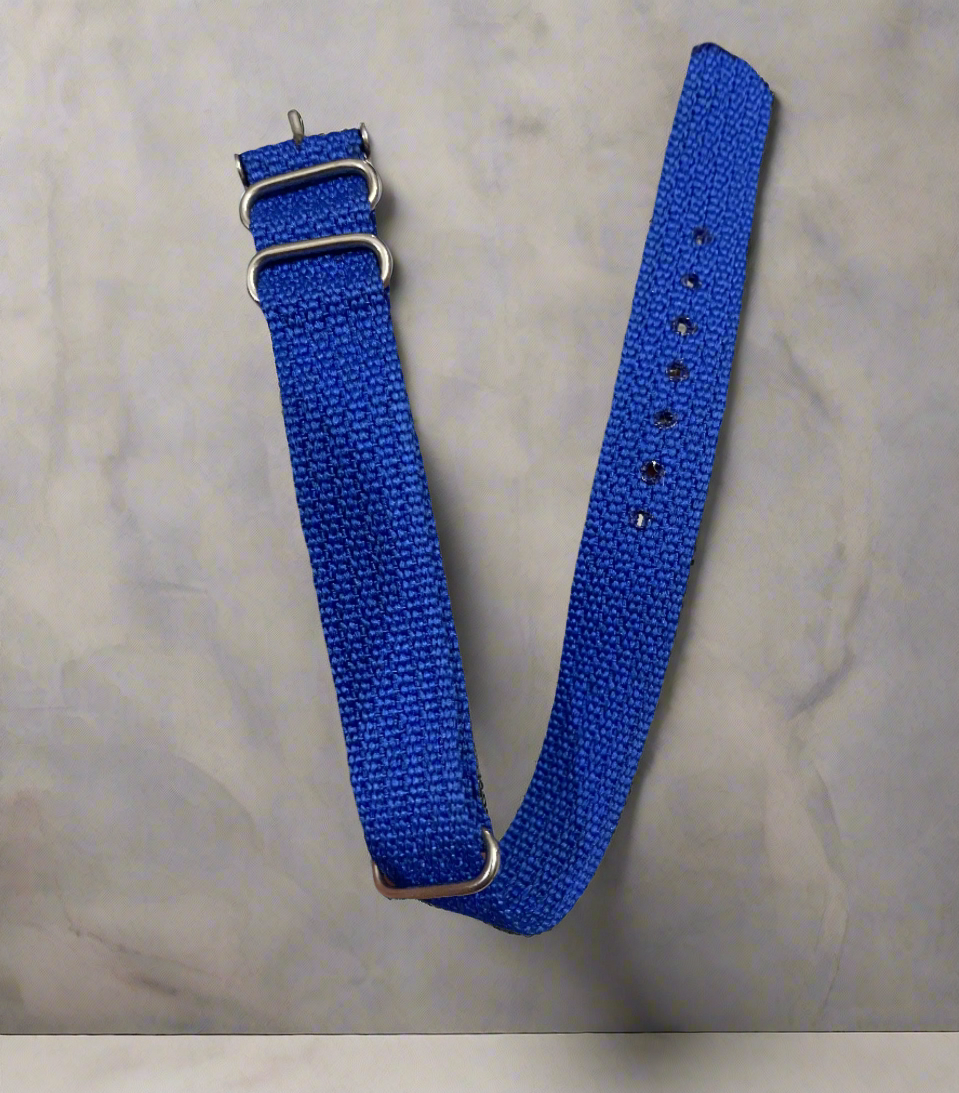 Nato Strap cotton Blue/Navy Variants 18mm
