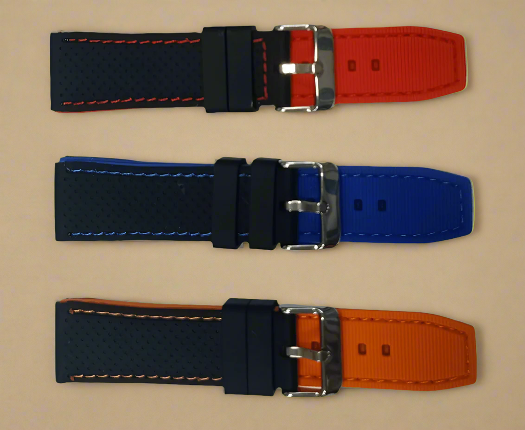 Empire silicon strap Red, Blue , Orange 22mm