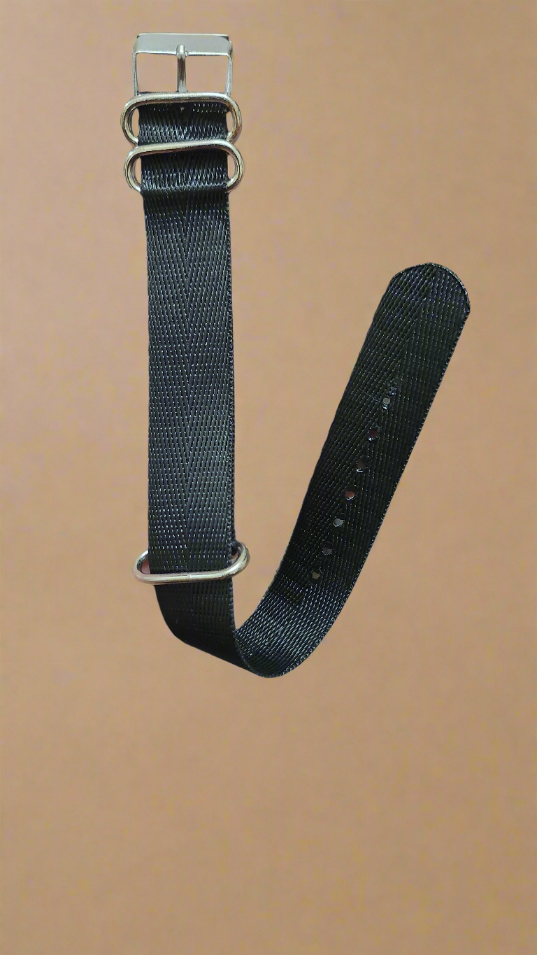 Black nato strap 20mm 22mm