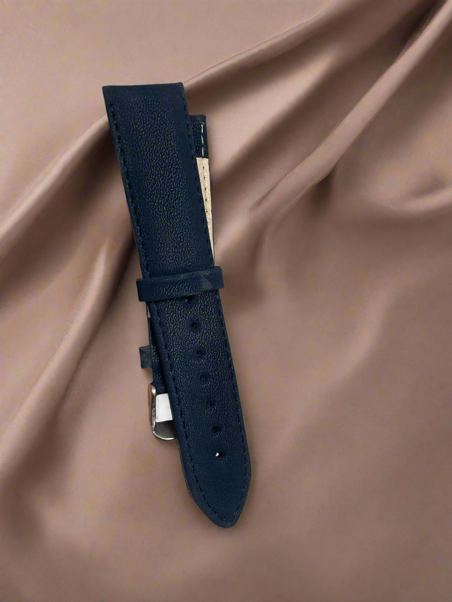 Leather Strap Velvet Blue 22mm