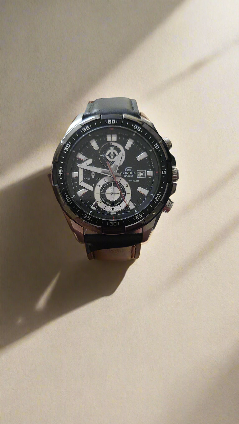 Casio Edifice 539 black Pre-Owned all taxes paid