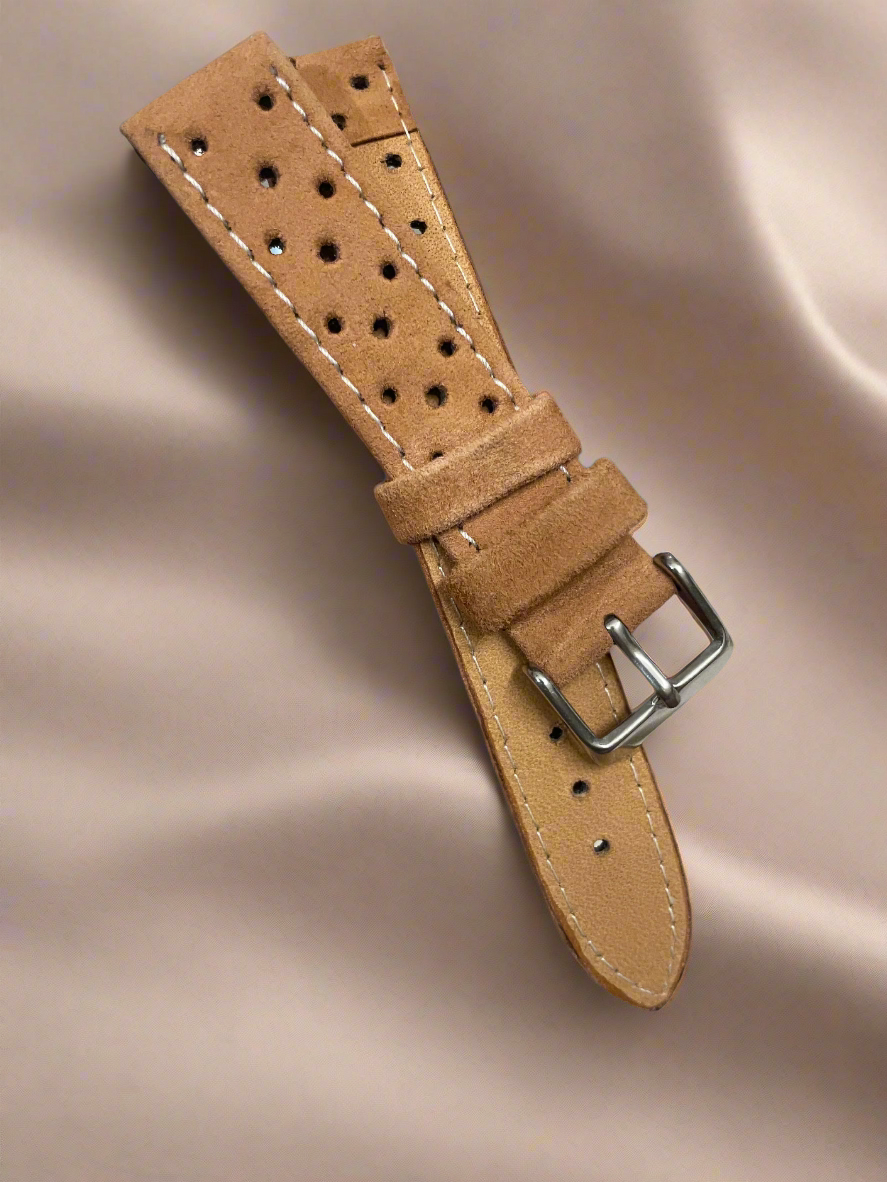 Rally Racer Leather Strap Tan Colour 18,20,22mm