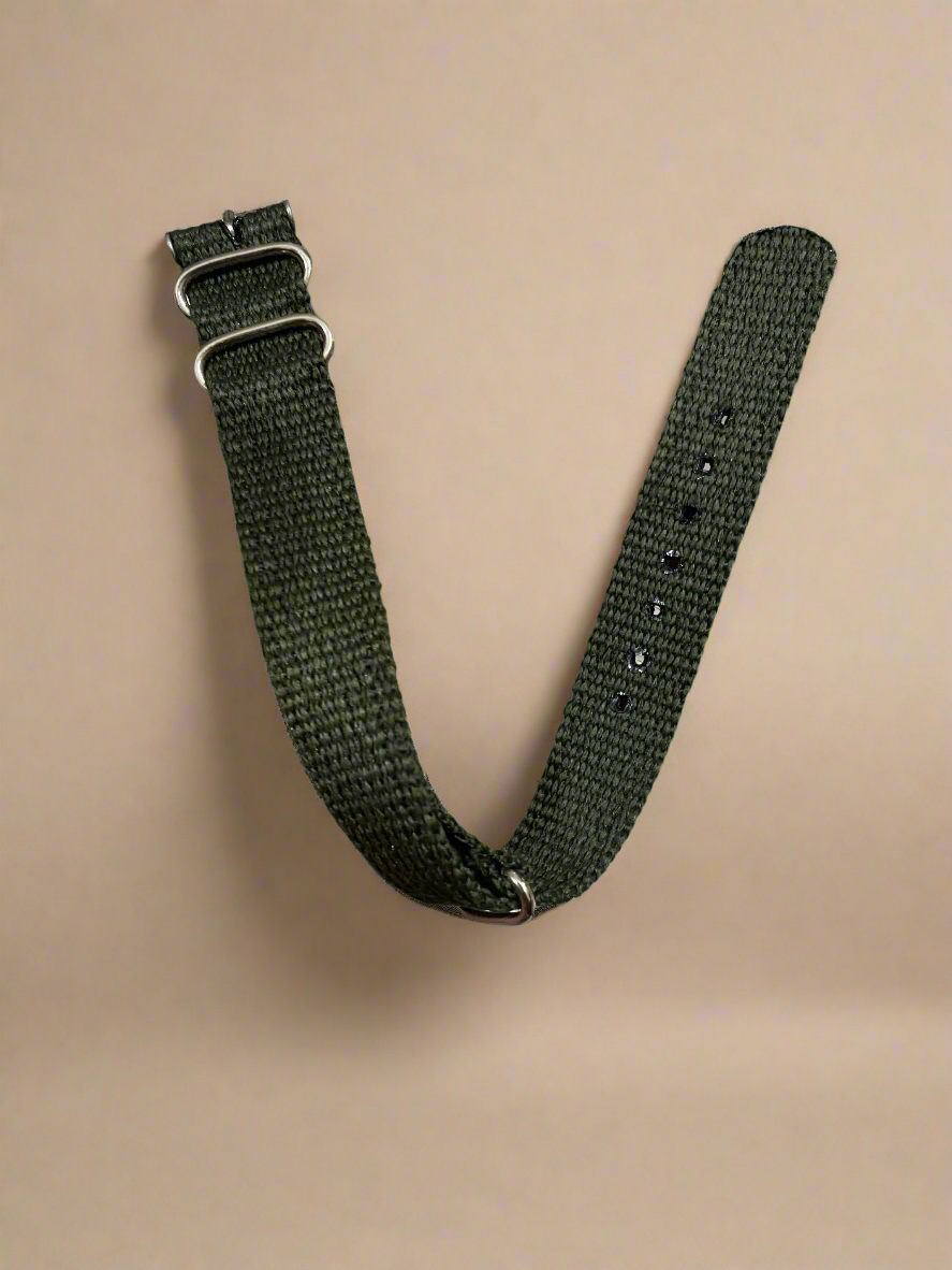 Nato Strap cotton Olive 18mm