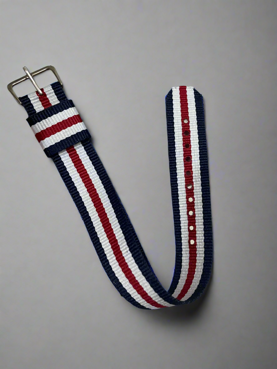 Nato Strap Tri Colour 2 Variant 18mm ,20mm