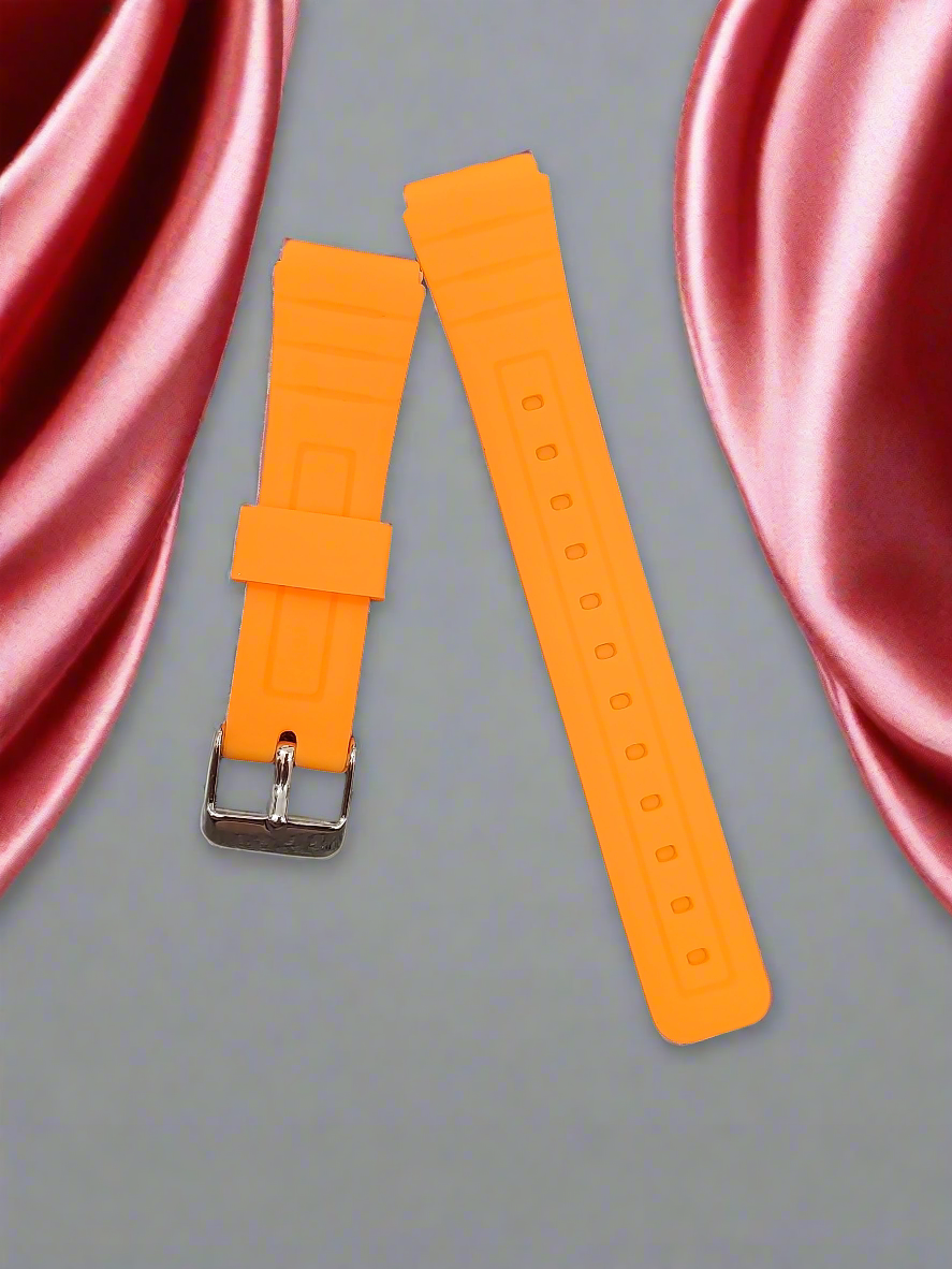 Rubber Watch Strap for Casio AE1200, F91W, A168 & More – Durable 18mm Resin Replacement Band Multiple Colours