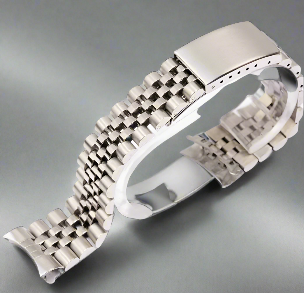 19mm C-Shaped Curved End Jubilee Bracelet – Stainless steel 316L