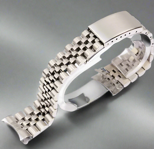 17mm ,19mm and 21mm  C-Shaped Curved End Jubilee Bracelet – Stainless steel 316L Solid Steel