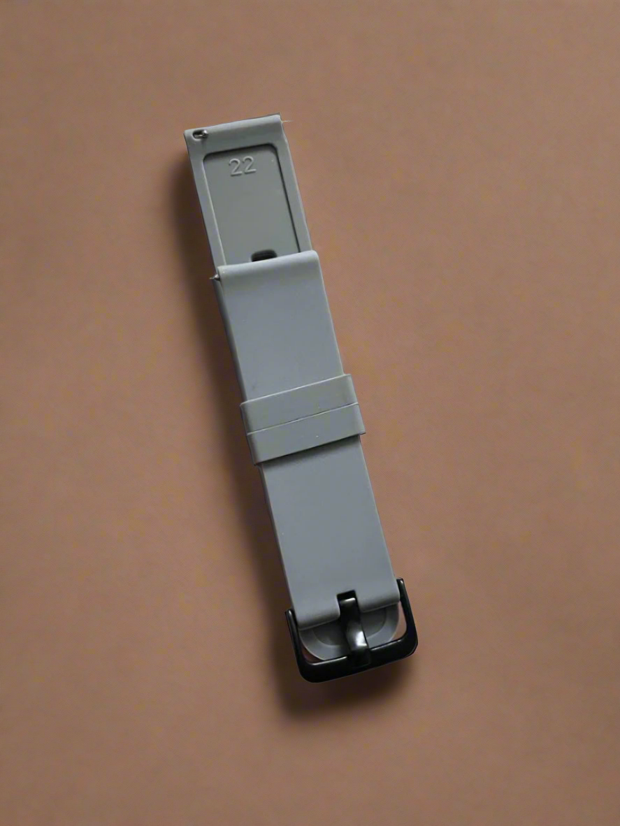 Premium Silicon Strap with Quick release Grey-20mm,22mm