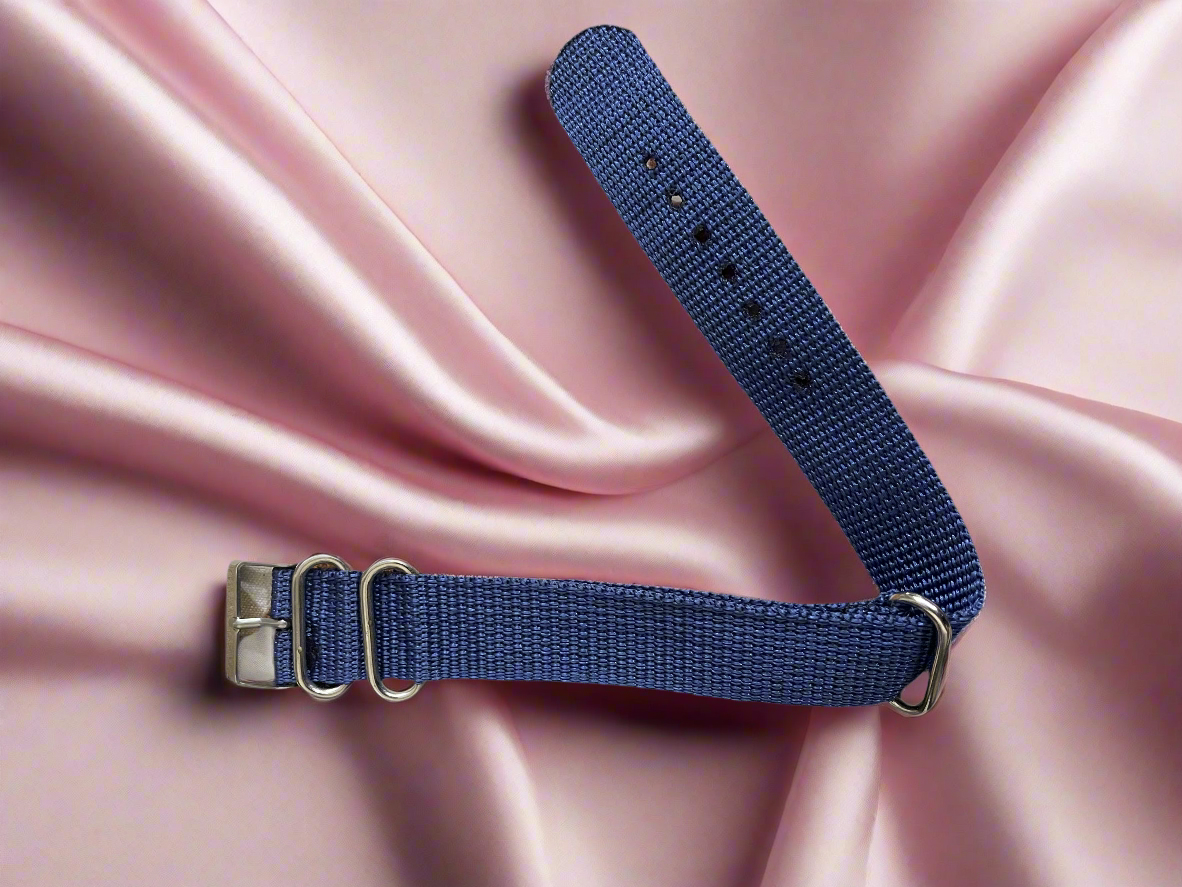 Blue nato strap 20mm 22mm