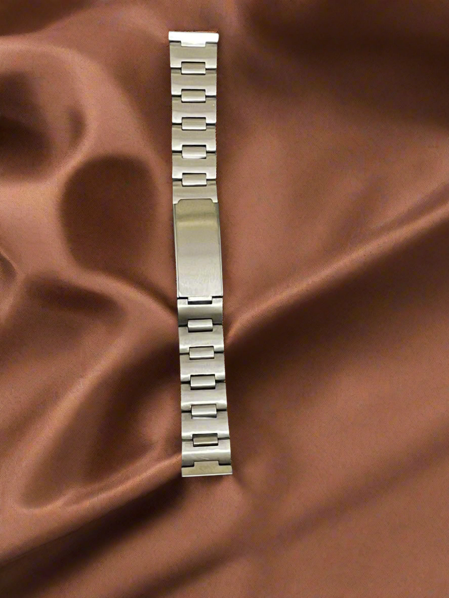 Brushed Vintage Steel H-Link Watch Bracelet – 18mm