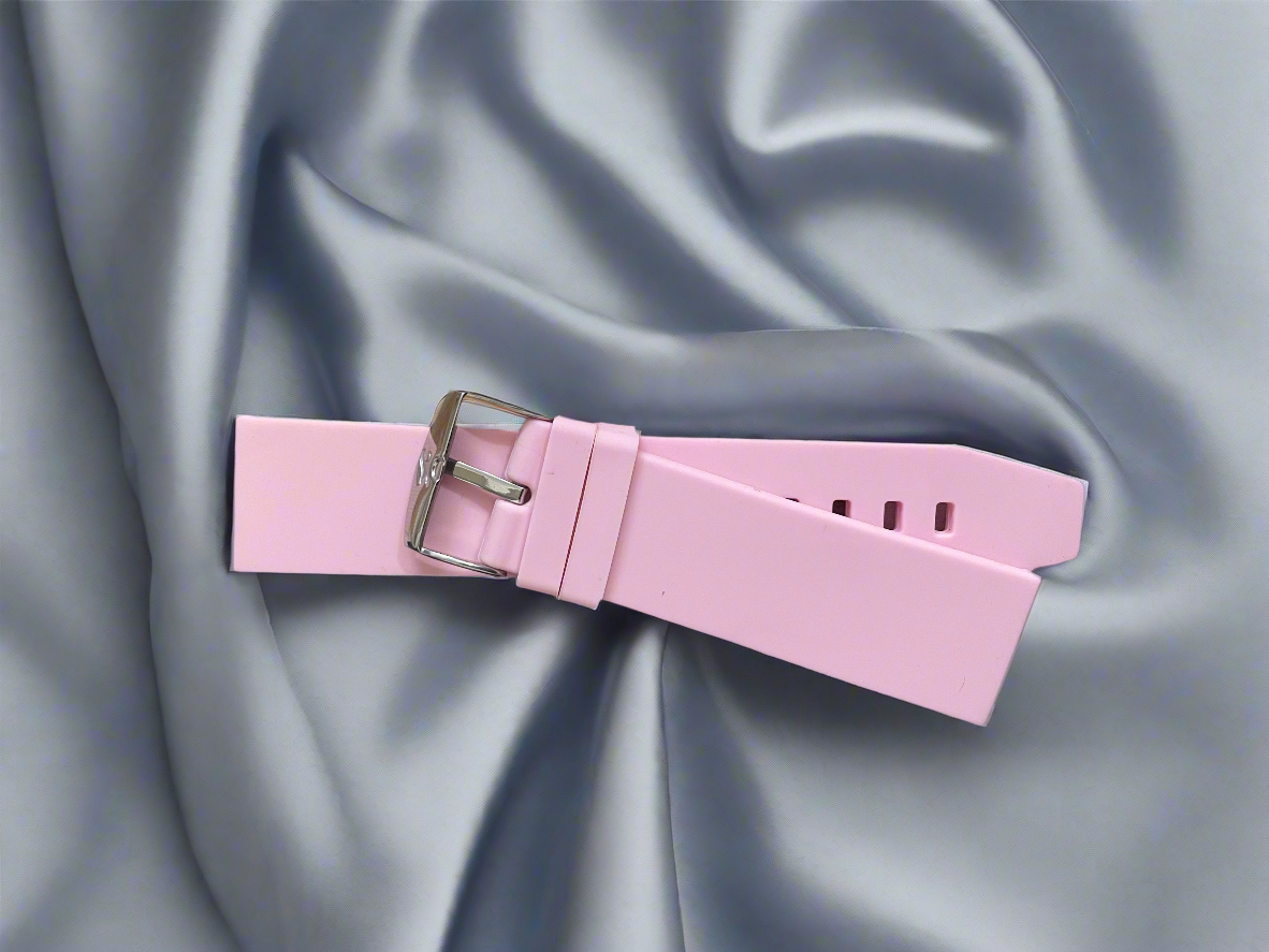 Pink silicon strap 22mm premium quality