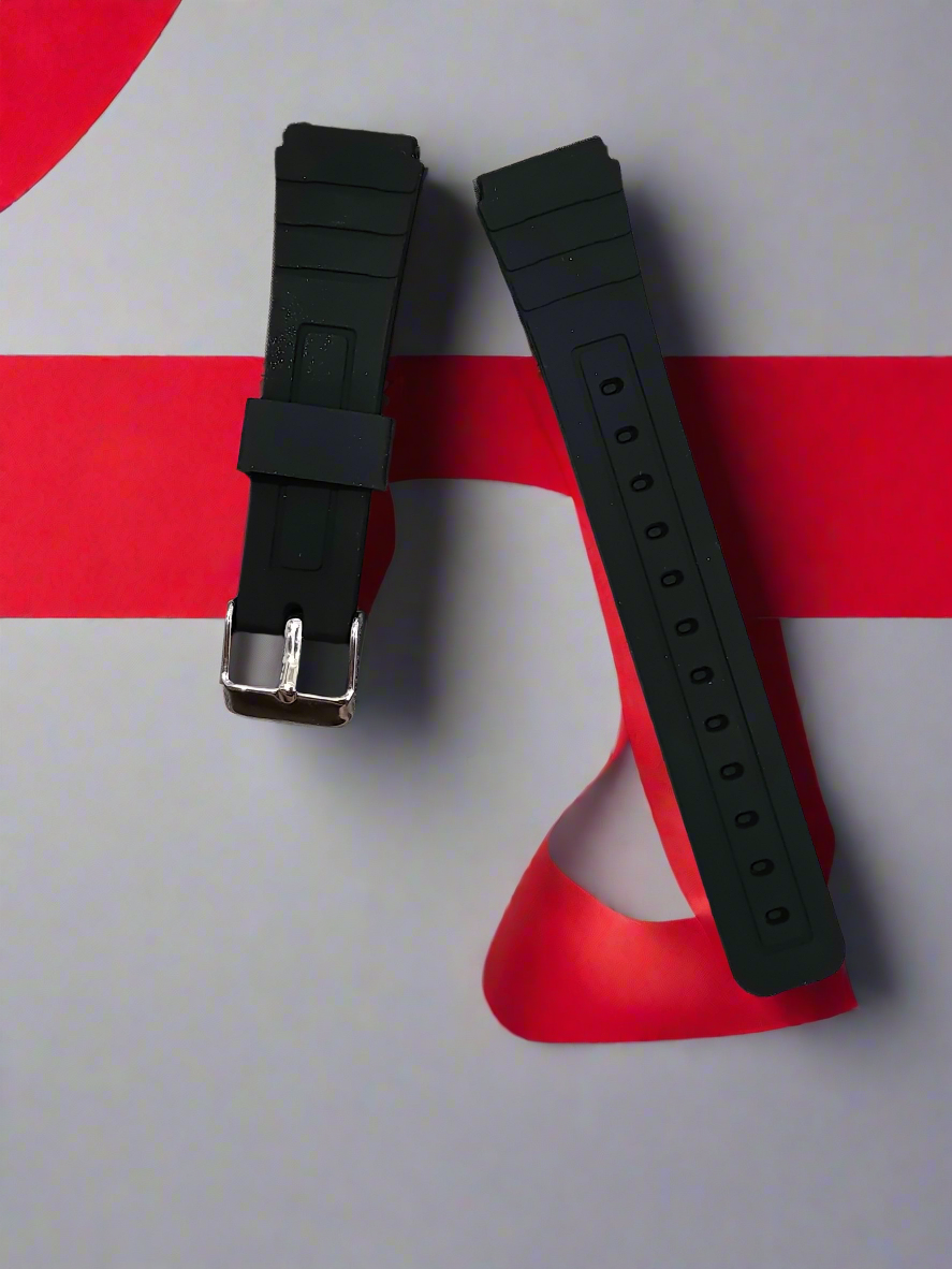 Rubber Watch Strap for Casio AE1200, F91W, A168 & More – Durable 18mm Resin Replacement Band Multiple Colours