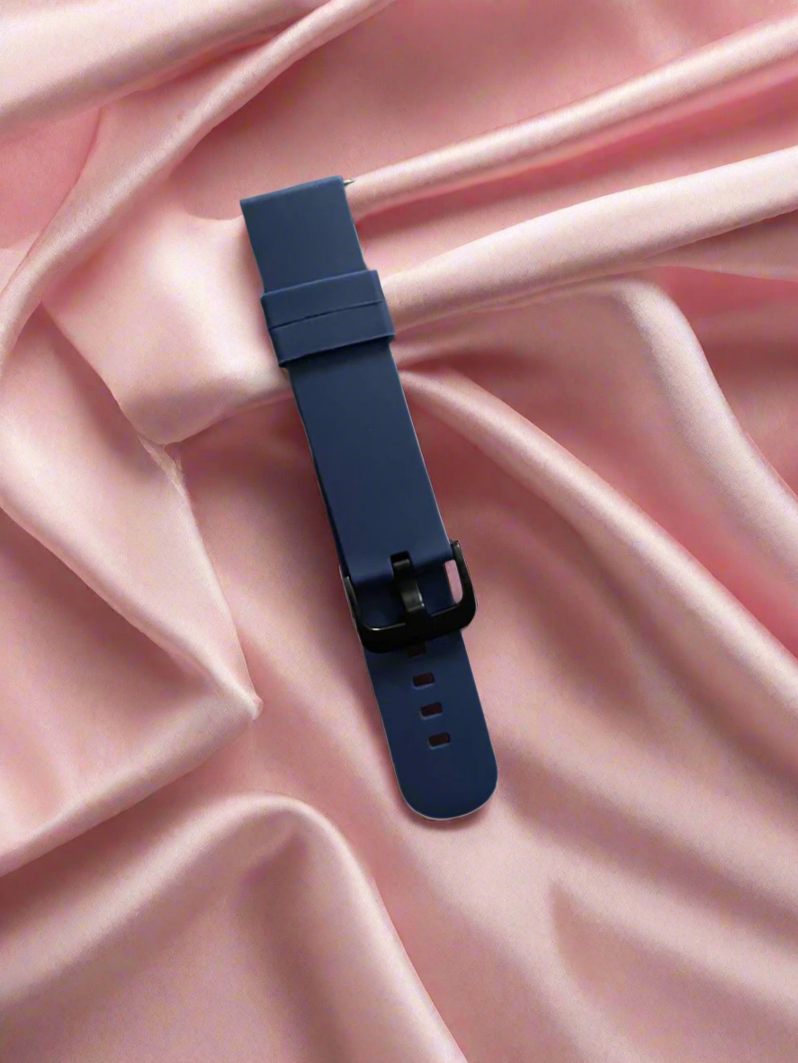 Premium Silicon Strap with Quick release Blue-20mm,22mm