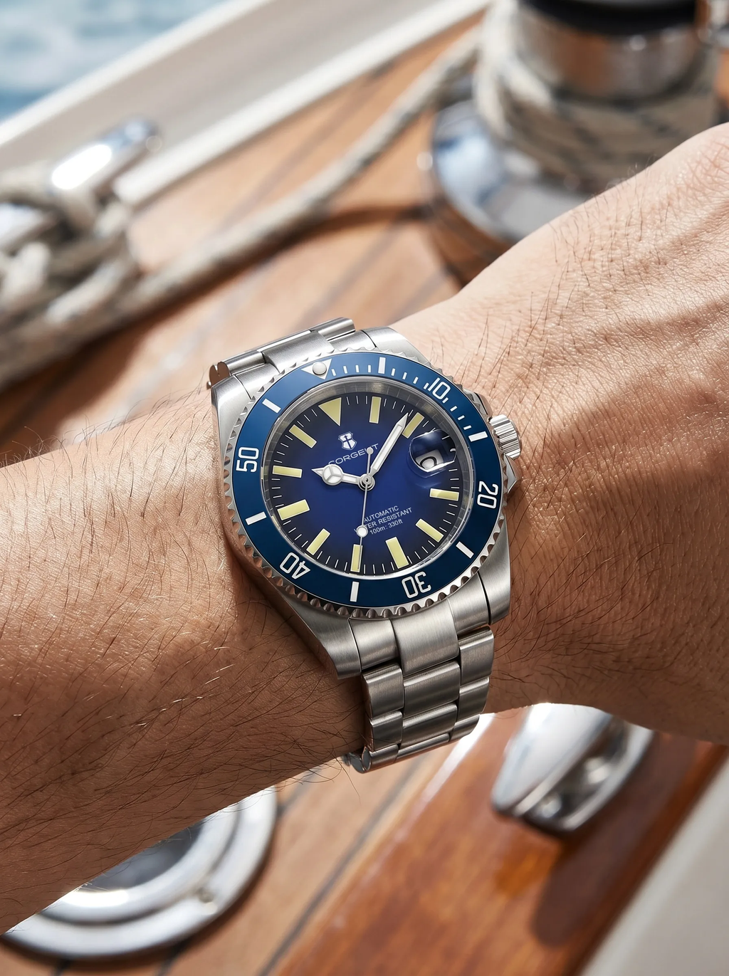 Corgeut 40mm Automatic Diver Watch – Miyota 8215 | Sapphire Crystal | 10ATM | Stainless Steel| Premium Secure Clasp | Colour - Red , Blue , Purple | ETA - 4 WEEKS