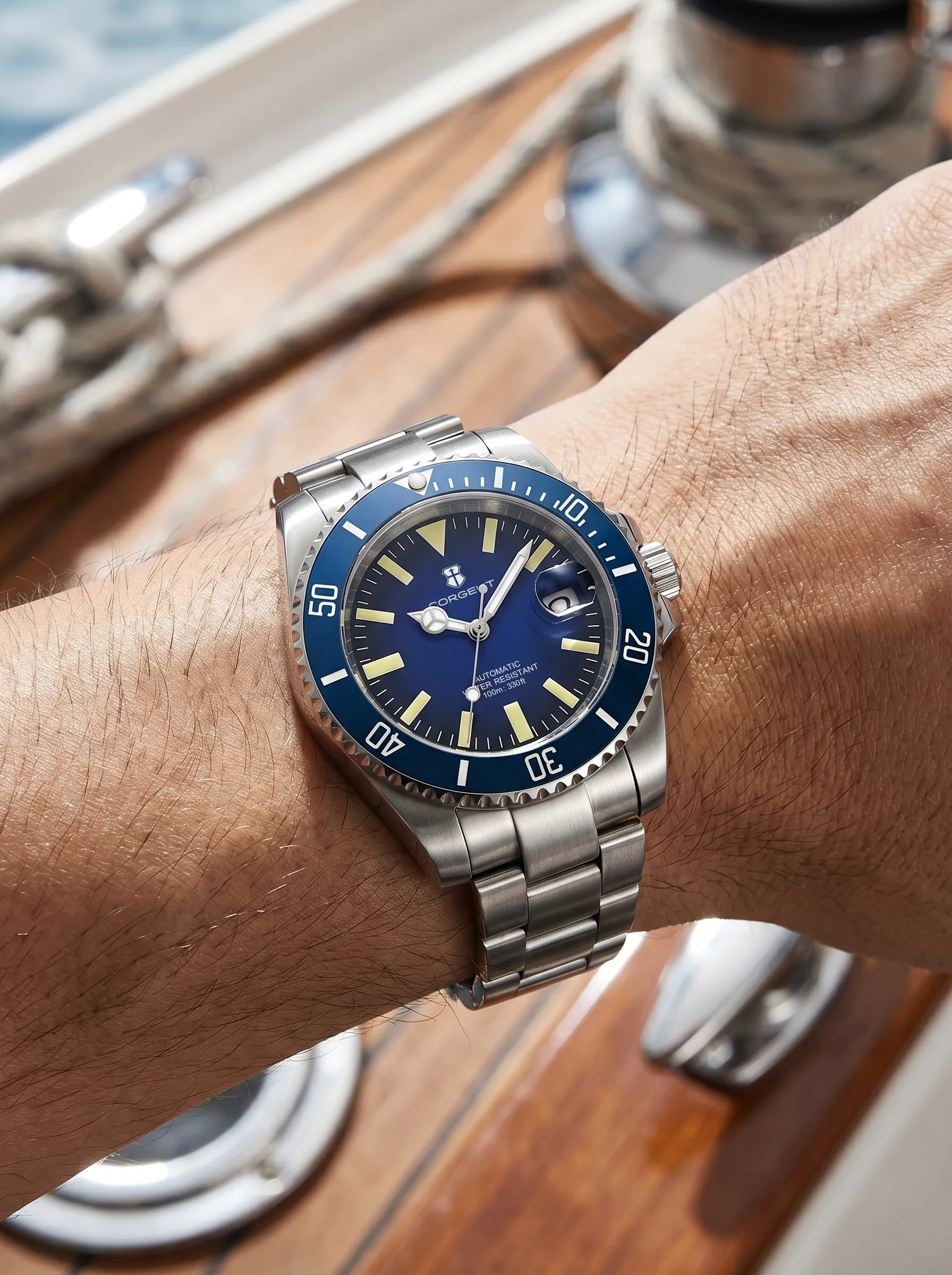 Corgeut 40mm Automatic Diver Watch – Miyota 8215 | Sapphire Crystal | 10ATM | Stainless Steel| Premium Secure Clasp | Colour - Red , Blue , Purple | ETA - 4 WEEKS