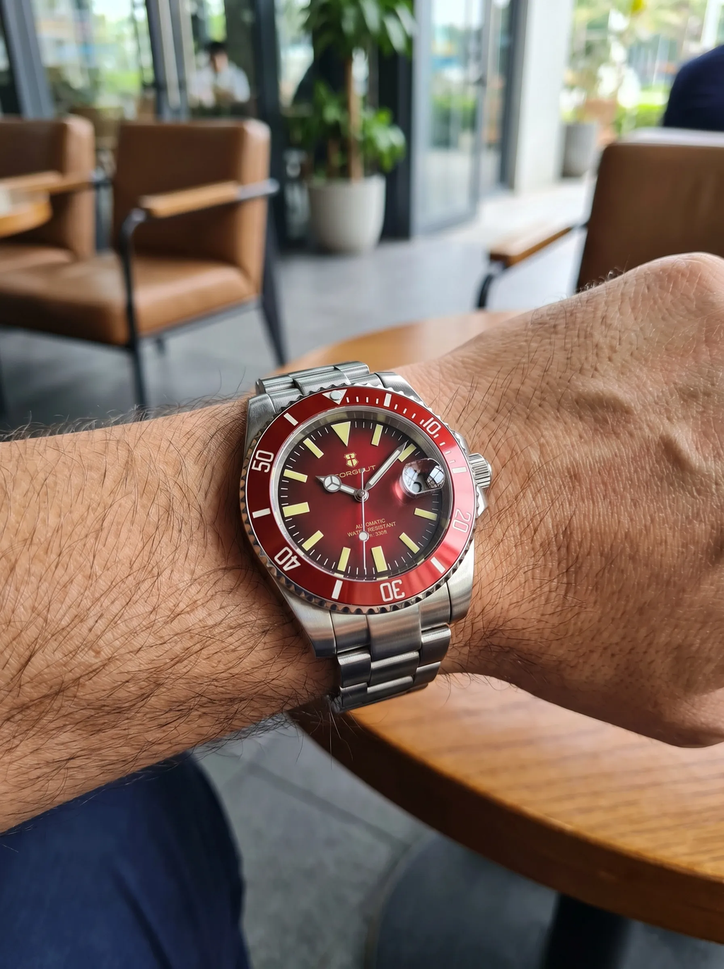 Corgeut 40mm Automatic Diver Watch – Miyota 8215 | Sapphire Crystal | 10ATM | Stainless Steel| Premium Secure Clasp | Colour - Red , Blue , Purple | ETA - 4 WEEKS