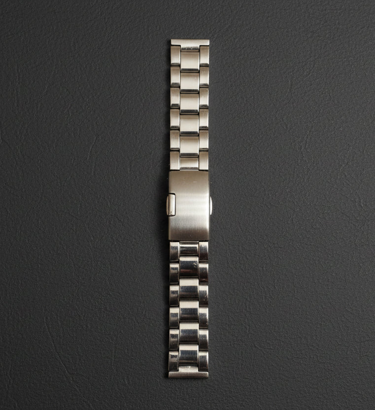 Oyster Watch Strap Bracelet (16mm & 18mm) – Premium Hollow Stainless Steel with Push-Button Clasp with Spring Bars
