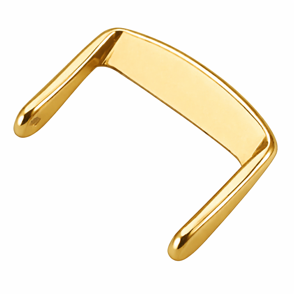 Gold Stainless Steel Watch Buckle No Pin | Golden Watch Strap Buckle 16mm 18mm 20mm 22mm