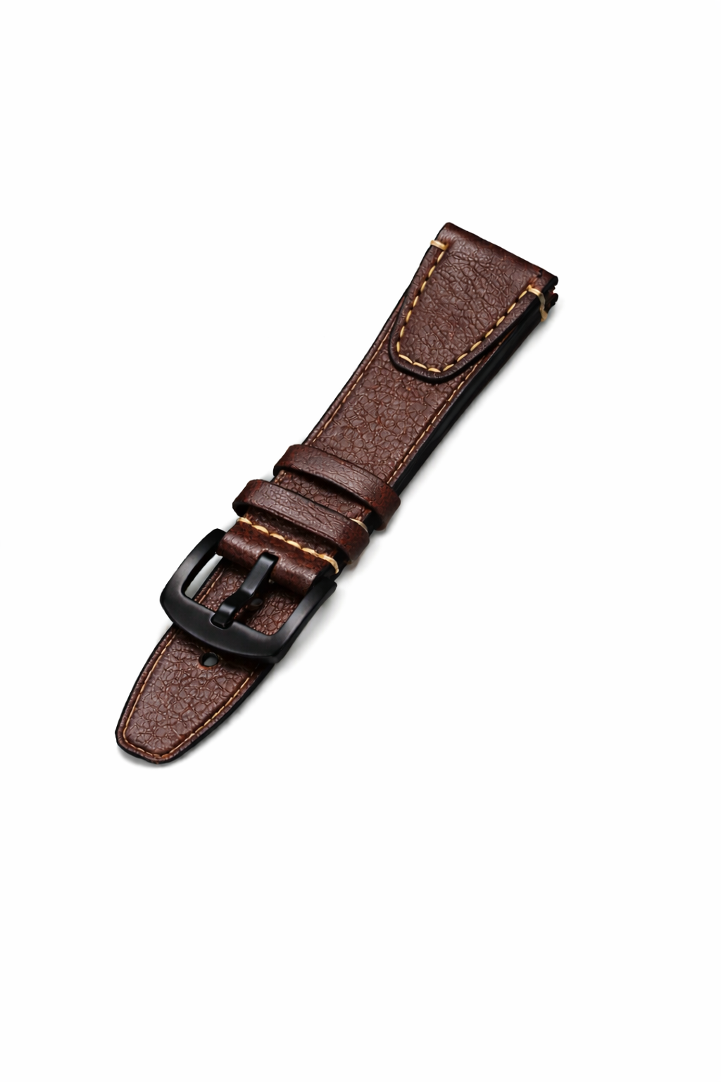 Dark Brown Vintage Full-Grain Leather Watch Strap – Distressed Finish (18mm / 20mm / 22mm) with Spring Bars