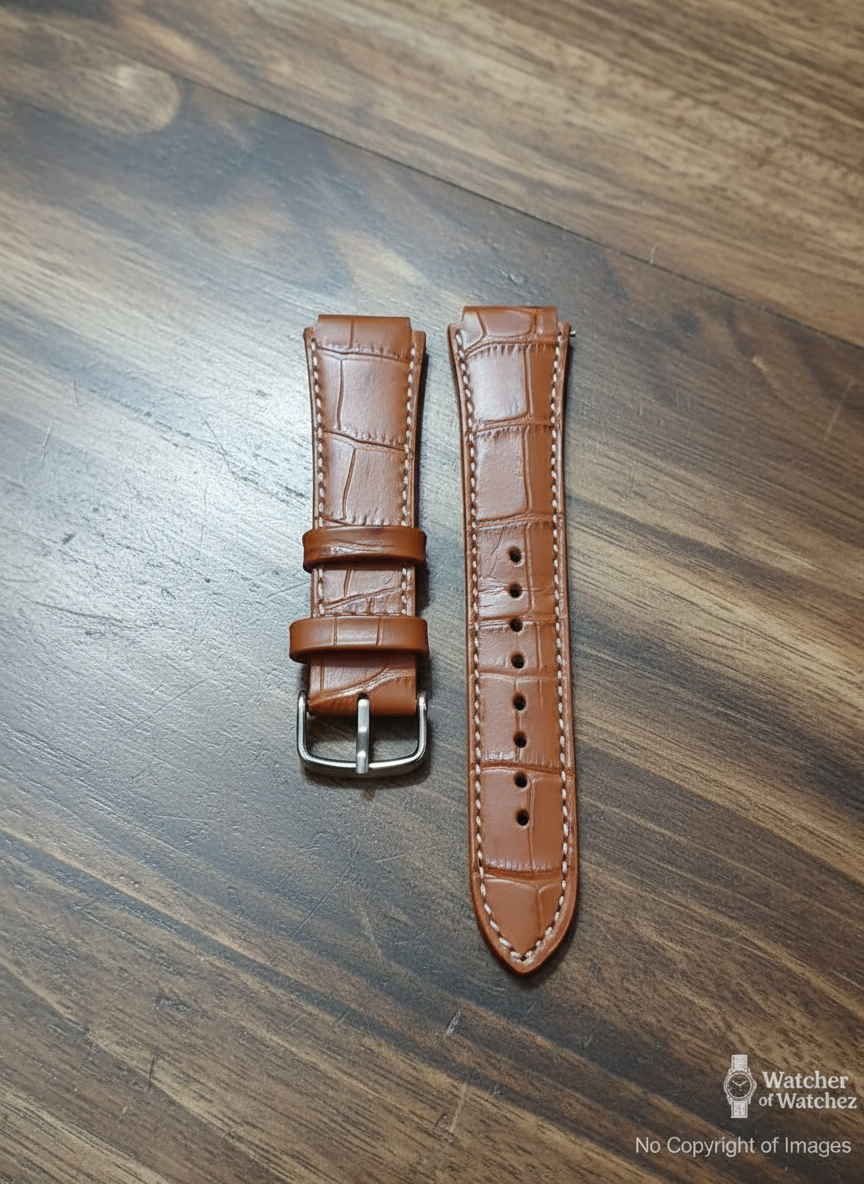 18mm to 22mm Croc pattern Leather Strap for Casio AE1200, AE1300, A158, A159, A168 and many Casios – multiple colours