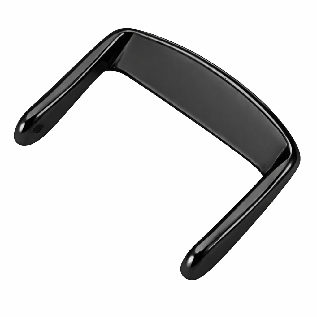 Black Stainless Steel Watch Buckle No Pin | Black Watch Strap Buckle 16mm 18mm 20mm 22mm