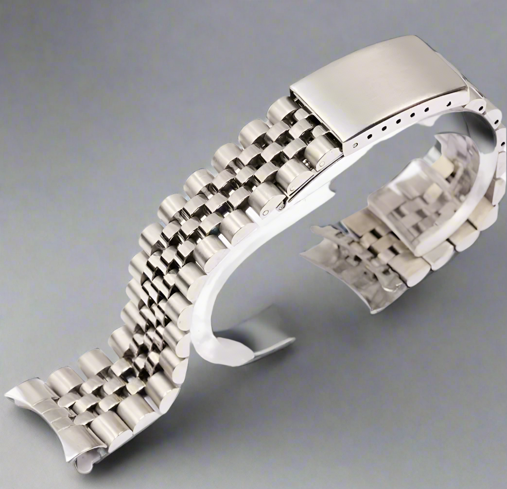 22mm C-Shaped Curved End Jubilee Bracelet – Stainless steel 316L