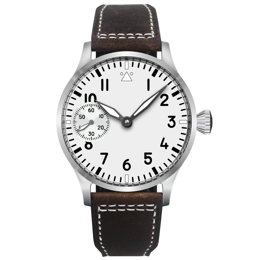 Corgeut 42mm(with crown) Pilot Hand-Winding Watch – Seagull ST3600 Movement | Sapphire Crystal | 5ATM Colour - Black or White. ETA - UPTO 4 WEEKS